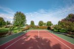 Enjoy a game of tennis or shoot baskets here.